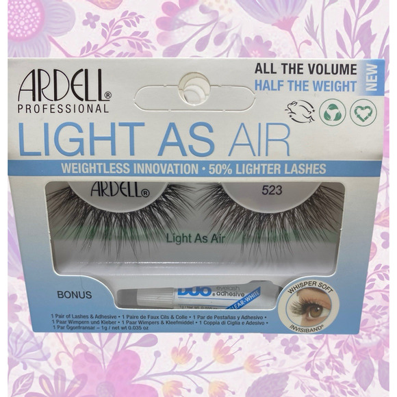 ARDELL LIGHT AS AIR 521 FALSE LASHES + DUO GLUE BONUS NEW SEALED - Picture 1 of 5